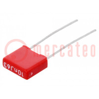 Kondensator: Polyester; 10nF; 40VAC; 63VDC; 5mm; ±5%; 2,5x6,5x7,2mm