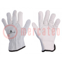 Protective gloves; Size: 9; natural leather; FCN29
