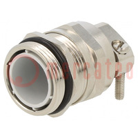 Cable gland; with earthing; PG21; IP68; brass; HSK-MZ-EMC