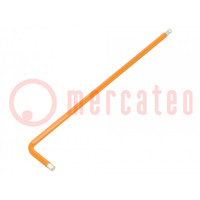 Wrench; hex key,spherical; HEX 3mm; Overall len: 128mm