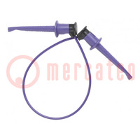 Test lead; 60VDC; 30VAC; 5A; clip-on hook probe,both sides; 3781