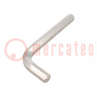 Wrench; hex key; HEX 17mm; Overall len: 160mm; short