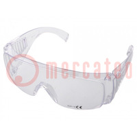 Safety spectacles; Lens: transparent; Protection class: S