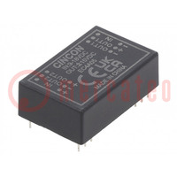 Converter: DC/DC; 5/6W; Uin: 9÷18V; Uout: 15VDC; Uout2: -15VDC; DIP24