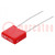 Capacitor: polyester; 10nF; 40VAC; 63VDC; 5mm; ±5%; 2.5x6.5x7.2mm