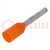 Tip: bootlace ferrule; insulated; copper; 0.5mm2; 8mm; tinned