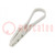 Cable strap clip; ØBundle : 3÷13mm; W: 4mm; polyamide; light grey