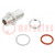 Coupler; N socket,both sides; straight; 50Ω; PTFE; gold-plated