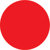 Folienetiketten - Rot, 3.8 cm, Polyethylen, Selbstklebend, Rund, Seton