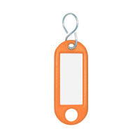 Schlüsselanhänger mit S-Haken 100er Pack Version: 07 - orange