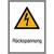 Rückspannung Warnschild, selbstkl. Folie , Größe 13,10x18,50cm DIN EN ISO 7010 W012 + Zusatztext ASR A1.3 W012 + Zusatztext