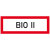 BIO II Hinweisschild Brandschutz, Alu geprägt, Größe 21,00x7,40 cm DIN 4066-D1