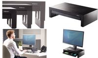 Fellowes Monitorständer Designer Office Suites, schwarz (5338101)