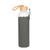 Artikelbild Glass bottle with sleeve "Bamboo" 0,75 l, transparent/grey