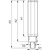 LED Lampe mit Pin Sockel Hochvolt-LED-Lampe Philips CorePro LED PLC, 8,5 W, 840 2P G24d-3 54125800