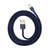 CABLE DE CARGA/DATOS USB BASEUS CAFULE PARA LIGHTNING 2.4A 1M, DORADO-AZUL