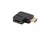 Adapter HDMI(M)-HDMI(F) 4K kątowy prawo czarny AD-HDMI-06
