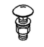 MaschinenschraubeBolzen M10x25mm fvz m.Mutter Mit Unterlegscheibe