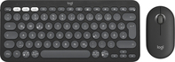 Logitech Pebble 2 Combo Tastatur Maus enthalten RF Wireless + Bluetooth QWERTZ Deutsch Graphit
