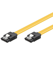 Goobay CAK SATA 600-020 CLIP 0.2m kabel SATA 0,2 m SATA 7-pin Czarny, Żółty