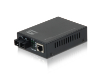 LevelOne RJ45 to SC Fast Ethernet Media Converter, Single-Mode Fiber, 40km