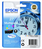 Epson Alarm clock 27 DURABrite Ultra tintapatron 1 dB Eredeti Cián, Magenta, Sárga