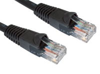 Cables Direct 1m Cat5e networking cable Black U/UTP (UTP)