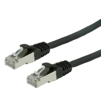 VALUE S/FTP Patch Cord Cat.6, halogen-free, black, 3m kabel sieciowy Czarny