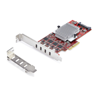 StarTech.com 4-Port USB-C PCIe Kaart, USB 3.2 10Gbps, USB Type-C PCI Express Uitbreidingskaart, 4x Onafhankelijke USB Controllers, Windows/Linux/macOS, TAA-Compliant