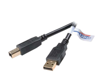 Vivanco High-grade USB 2.0 certified connection cable, 5.0 m, black USB Kabel 5 m USB A USB B Schwarz