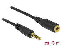 DeLOCK 85703 Audio-Kabel 3 m 3.5mm Schwarz