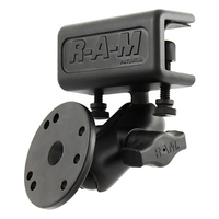 RAM Mounts Glare Shield Clamp Double Ball Mount with Round Plate