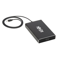 Tripp Lite U457-2M2-SATAG2 Caja Adaptadora USB-C a SSD/HDD SATA M.2 Doble - USB 3.1 Gen 2 (10 Gbps), Thunderbolt 3, UASP, RAID