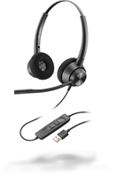 POLY EncorePro 320 Headset Vezetékes Fejpánt Iroda/telefonos ügyfélközpont USB A típus Fekete