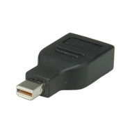 ROLINE DisplayPort Adapter, DP F - Mini DP M Negro