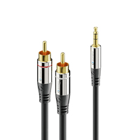 sonero S-AC600-150 cable de audio 15 m 3,5mm 2 x RCA Negro