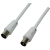 LogiLink CA1060 coax-kabel 1,5 m Coaxial Plug Coaxial jack Wit
