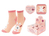 Sheepworld 48575 Socke Weiblich Crew-Socken Pfirsich, Pink