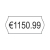 Avery PLR1226 étiquette auto-collante Etiquette prix Blanc 15000 pièce(s)