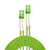 Lindy 46316 száloptikás kábel 20 M LC OM5 Zöld