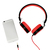 LogiLink HS0049RD auricular y casco Auriculares Diadema Conector de 3,5 mm Negro, Rojo