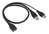 Renkforce RF-5719752 USB Kabel USB 3.2 Gen 1 (3.1 Gen 1) 0,5 m USB A 2 x USB A Schwarz