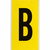 Brady 3470-B etichetta autoadesiva Rettangolo Permanente Nero, Giallo 25 pezzo(i)