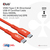 CLUB3D CAC-1573 cable USB 2 m USB4 Gen 2x2 USB C Rojo