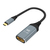 PREVO USBC-DP-ADA video cable adapter 0.2 m USB Type-C DisplayPort Black, Silver