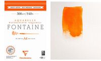 Clairefontaine Aquarellblock FONTAINE, satiniert, DIN A3 (87002603)