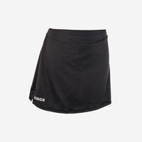 Fh500 Women's Field Hockey Skirt - Black - 2XS