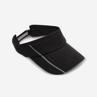 Unisex Running Visor - Kiprun Adjustable Black - 56-61cm