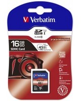 Verbatim Flash-Speicherkarte 16 GB Class 10 SDHC