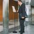 Durable SHERPA Adjustable Floor Display Stand Sign A4 | 66 - 114cm | Grey